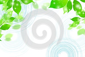 Illustration material that imagined fresh green