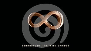 Poster. In mathematics  the infinity symbol  in algebraic geometry  is called a lemniscate. Banner. photo