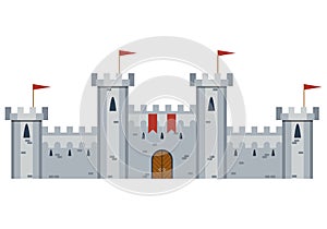 Illustration Of Medieval Castle