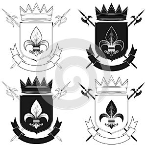 Illustration Medieval Coat of Arms