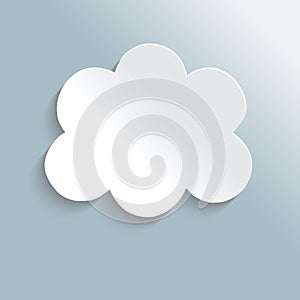 Illustration messages in the form of clouds.