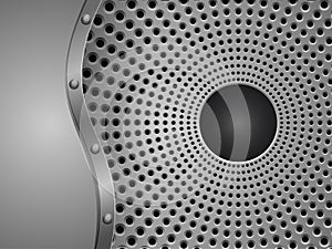 Illustration of metal grill texture