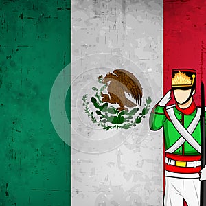 Illustration of Mexico Independence Day Background