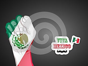 Illustration of Mexico Independence Day Background