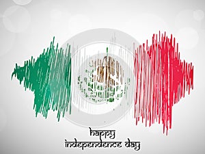 Illustration of Mexico Independence Day Background