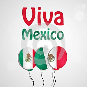 Illustration of Mexico Independence Day Background