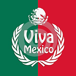 Illustration of Mexico Independence Day Background