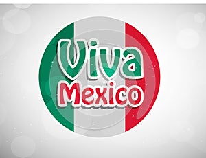 Illustration of Mexico Independence Day Background