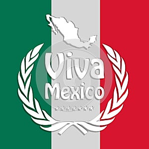 Illustration of Mexico Independence Day Background