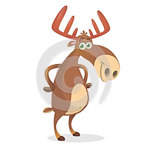 Illustration of the mighty and beautiful forest moose.