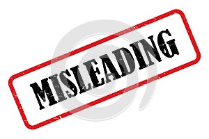Misleading sign