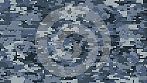 Digital camouflage pixel pattern