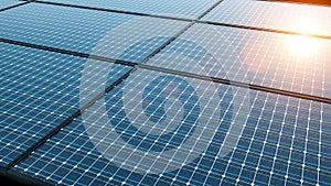 Illustration of a modern perovskite high performance solar cell module for high efficient photon recycling