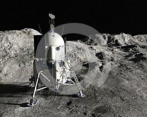 Moon Lunar Landing Module, Space Exploration photo