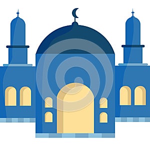  illustration of a mosque where Muslims worship