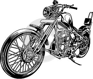 Illustration of the motorcycle