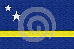 Illustration of the national flag of Curacao