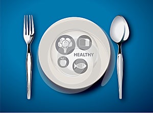 Illustration of new my plate replaces food pyramid.