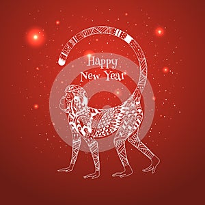 Illustration of New Year 2016