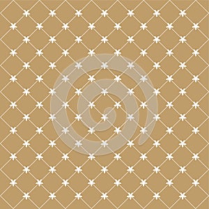 Illustration of a ocher texture with white flowers for textil photo