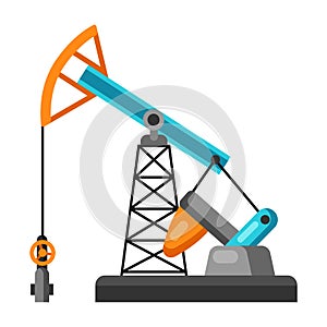 Illustration of oil pumpjack.