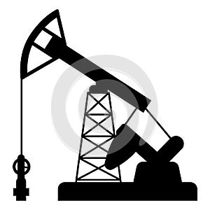 Illustration of oil pumpjack.