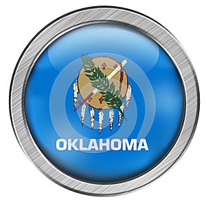 Oklahoma Glass Web Button