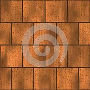 Illustration of old copper tiles.