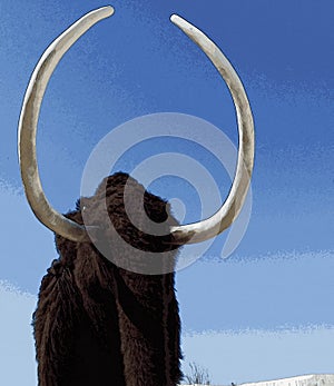 Illustration of old pachyderm photo