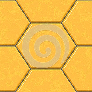 Illustration of orange old tiles.