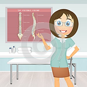 Illustration of Osteopathic treatment photo