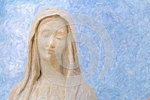 Illustration of Our Lady of Medjugorje