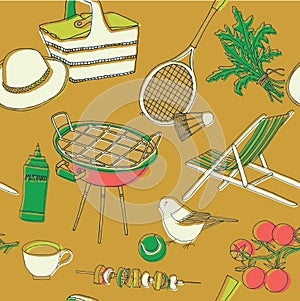 Illustration of outdoor activities