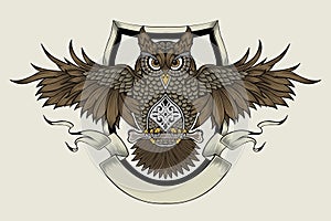 Illustration of an owl