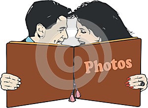 Illustration of a pair of lovers