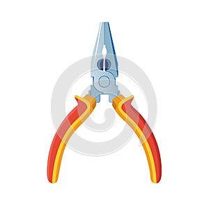 Illustration of a pair of pliers, a hand tool for gripping and cutting wires