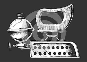Illustration of petrol iron