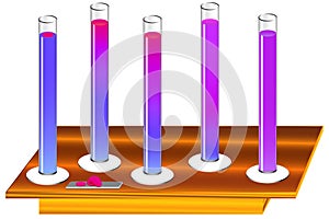 An illustration of a physical process is diffusion in liquids