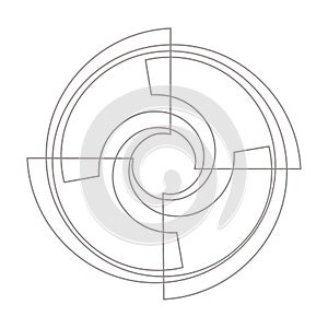 Illustration pictogram Propeller Icon Vector. Simple flat symbol.