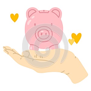 illustration piggy bank
