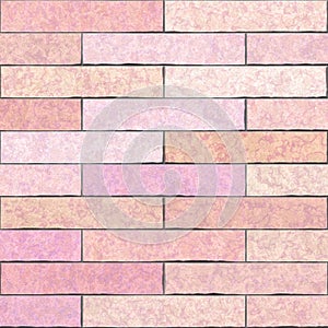 Illustration of pink tiles with stone texture.