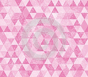 Illustration pink triangle pattern background that is seamless