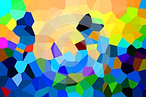 Illustration of Pixels pattern with various bright colors creates an pixelated pattern style