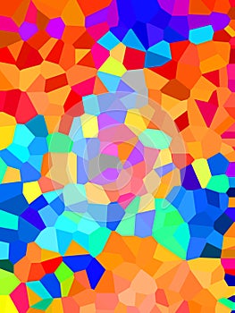 Illustration of Pixels pattern with various bright colors creates an pixelated pattern style