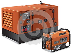 Illustration of power generators