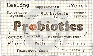 Illustration about Probiotics