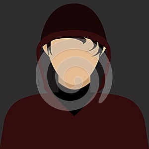 Illustration profile icon, avatar inhabitant, male