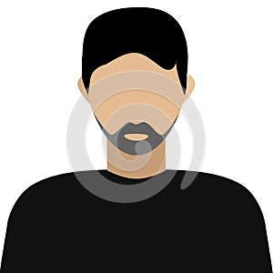 Illustration profile icon, avatar inhabitant, male