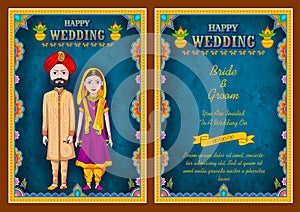 Sul indiano inviti di nozze modello 