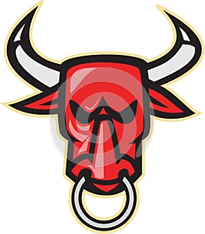 Raging Angry Bull Head